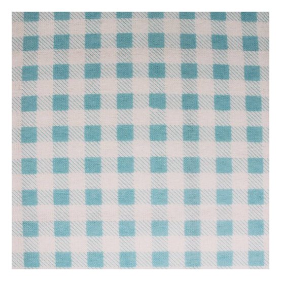 Baby Blue Check Winceyette Polycotton Fabric by the Metre image number 2