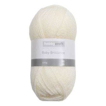 Cream Baby Brilliance DK Yarn 100g