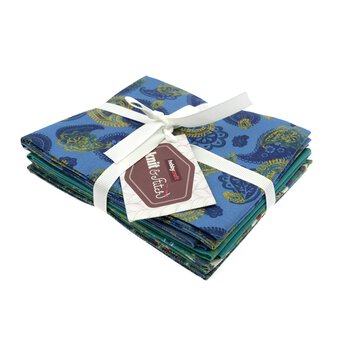 Brocade Paisley Cotton Fat Quarters 5 Pack