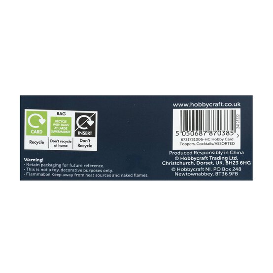 Cocktail Card Toppers 8 Pack  image number 5