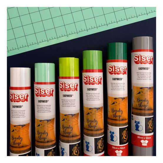 Siser White Easyweed Heat Transfer Vinyl 30cm x 100cm image number 5