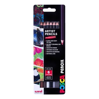 Uni-ball Posca Dusk Artist Pencils 6 Pack