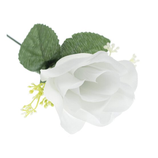 White Rose Bloom Pick 23cm image number 3