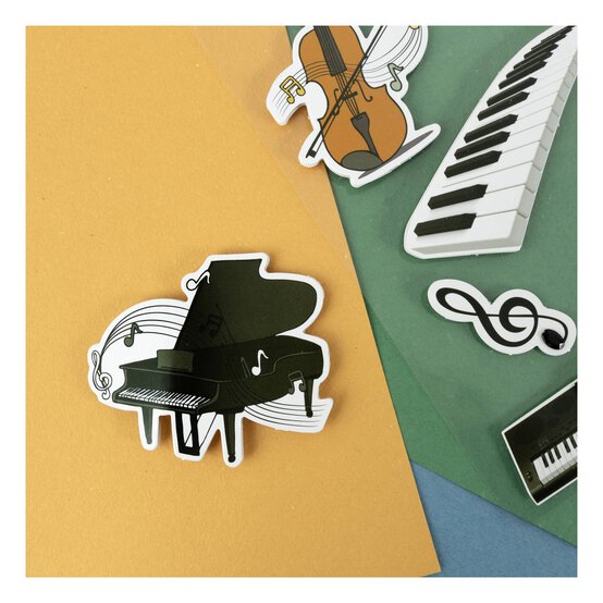 Music Instrument Card Toppers 8 Pack  image number 2