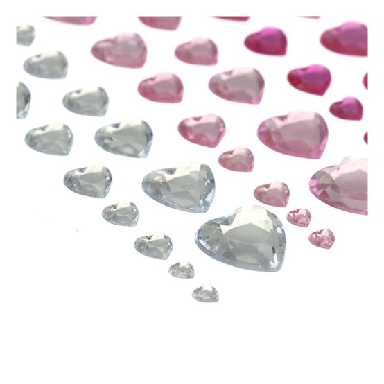 Heart Gem Stickers 72 Pack image number 3