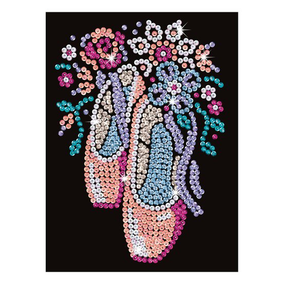 Kitfix Ballet Shoes Sequin Art Red Kit image number 5