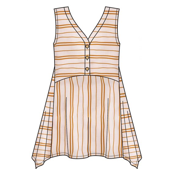 New Look Women's Top Sewing Pattern N6658 image number 4