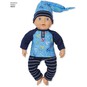 Simplicity Baby Doll Clothes Sewing Pattern 8820 image number 6