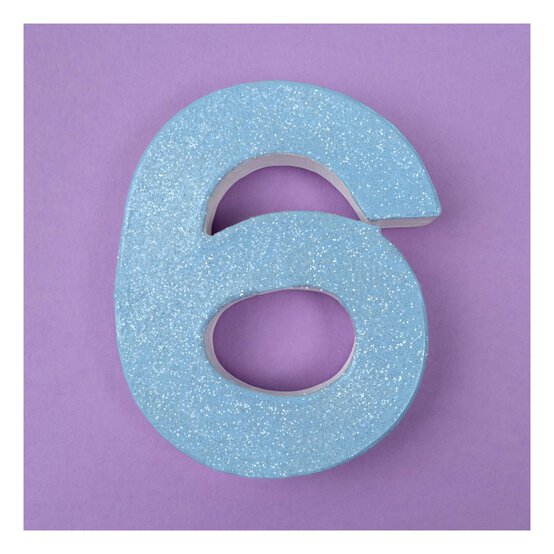 Mini Mache Number 6 10cm image number 2