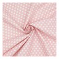 Pink Medium Dot Cotton Fabric by the Metre image number 1
