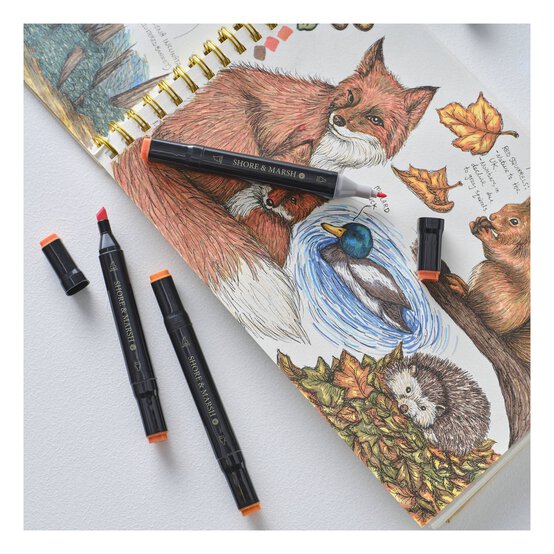 Shore & Marsh Dual Tip Art Markers 36 Pack image number 8