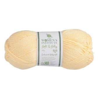 Women's Institute Yellow Soft and Silky 4 Ply Yarn 100g