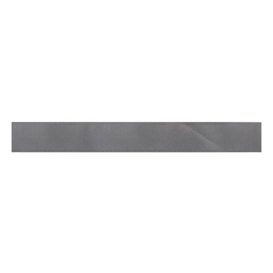 Trimits Metal Grey Double-Faced Satin Ribbon by the Metre 3mm image number 2