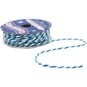 Aqua Blue and White Knot Cord 2mm x 8m image number 3