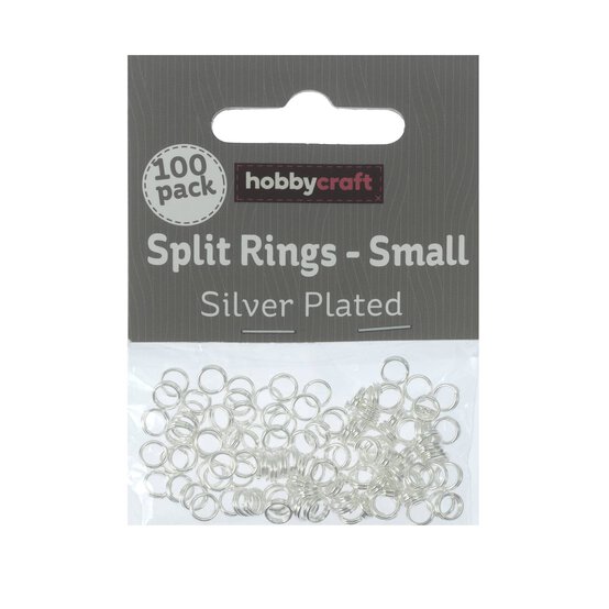 Silver Plated Split Rings 5mm 100 Pack image number 2