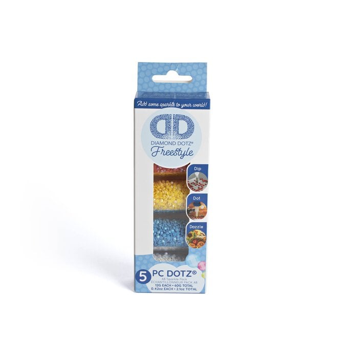 Diamond Dotz Primary Colour Freestyle Dotz 5 Pack image number 1