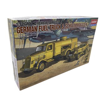 Academy German Fuel Truck and Schwimmwagen Model Kit 1:72