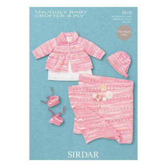 Sirdar Snuggly Baby Crofter 4 Ply Baby Accessories Digital Pattern 4616