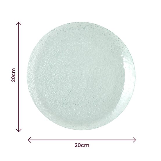 Whisk Frosted Glass Serving Plates 2 Pack image number 6