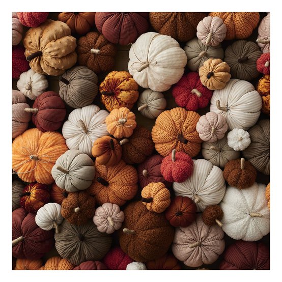 Orange Sparkle Velvet Pumpkin 9cm image number 7