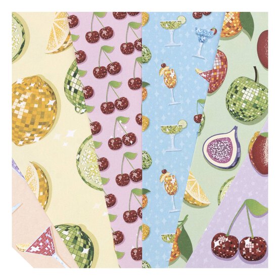 Disco Fruit Paper Pad 6 x 6 Inches 18 Pack image number 3