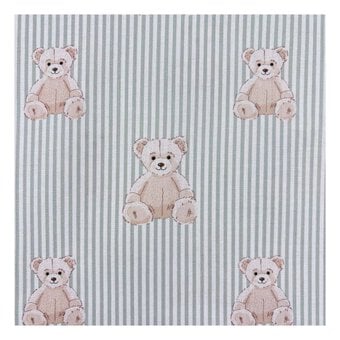 Toybox Treasures Vintage Teddy Cotton Fabric by the Metre