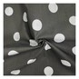 White and Black Spotty Polycotton Fabric by the Metre image number 1