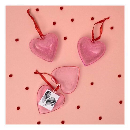 Pink Fillable Hanging Heart 3 Pack image number 3