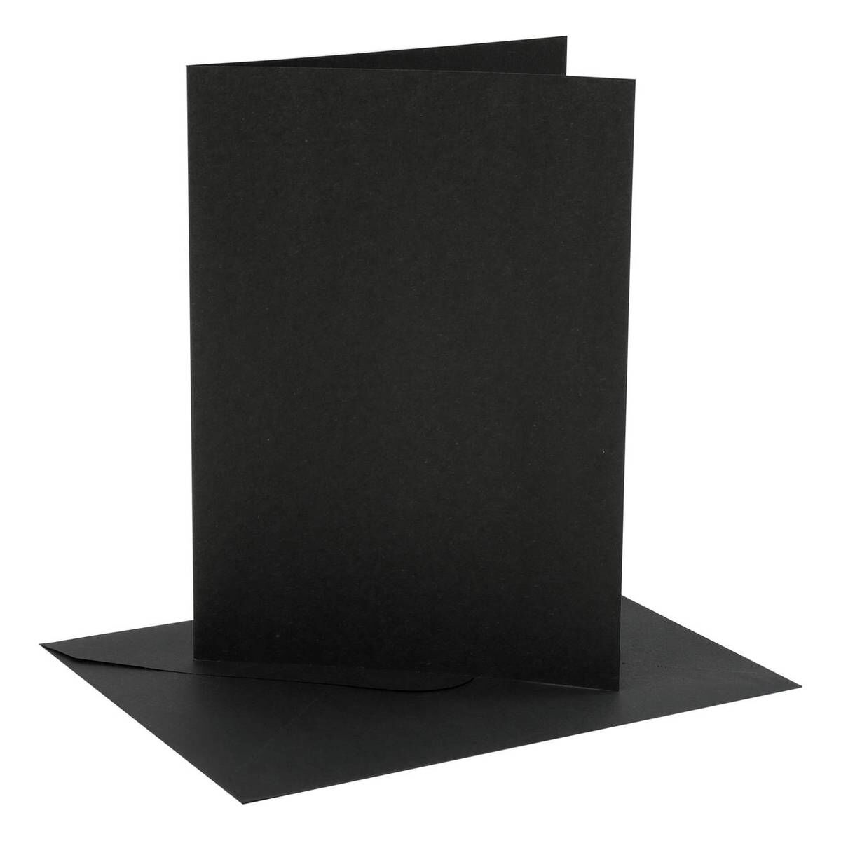 Black Cards and Envelopes 5 x 7 Inches 4 Pack Hobbycraft