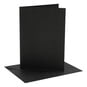 Black Cards and Envelopes 5 x 7 Inches 4 Pack image number 1