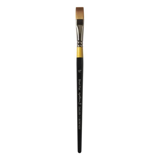 Daler-Rowney System3 Brush Short Flat 1/2 image number 1