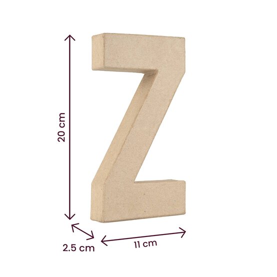 Mache Letter Z 20cm image number 4