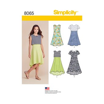 Simplicity Children's Dresses Sewing Pattern 8065 (BB8.5-16.5)