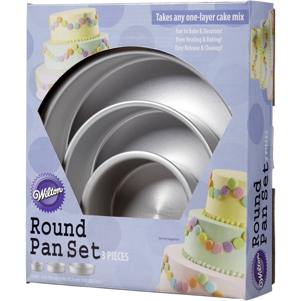Round Cake Pan Set - 4