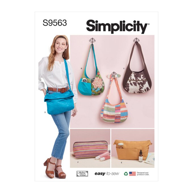 Simplicity Bag and Accessories Sewing Pattern S9563 Hobbycraft