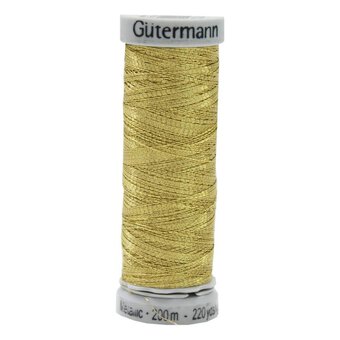 Gutermann Gold Sulky Metallic Thread 200m (7004)