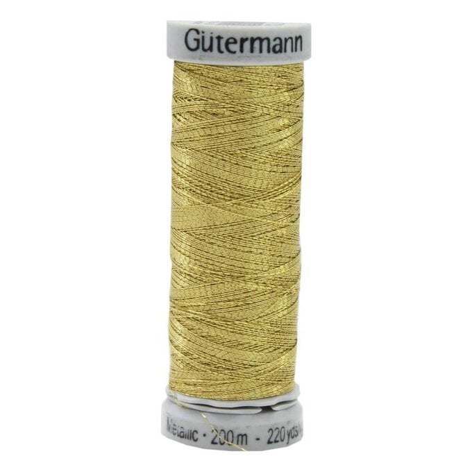 Gutermann Gold Sulky Metallic Thread 200m (7004) image number 1