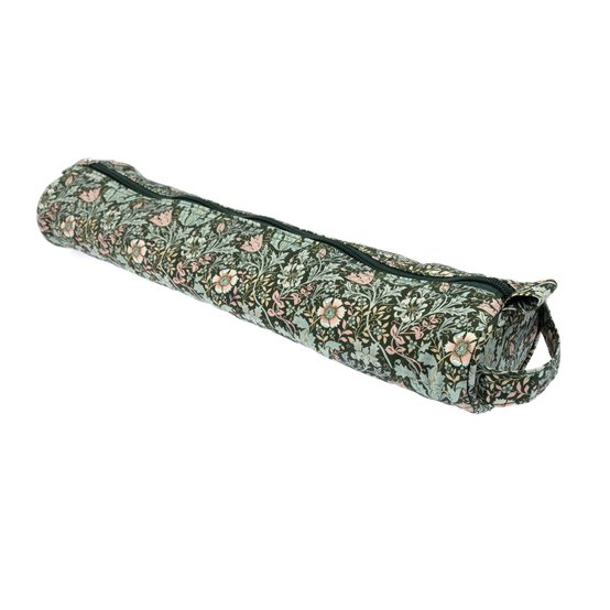 Floral Wood Block Round XL Knitting Needle Case image number 1