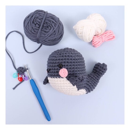 Trimits Beginner&rsquo;s Amigurumi Crochet Whale Kit image number 2