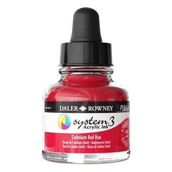 Daler-Rowney System3 Cadmium Red Hue Acrylic Ink 29.5ml