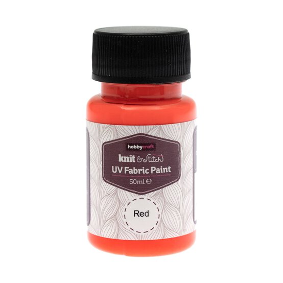 Red Midnight Shine UV Blacklight Paint 50ml image number 1