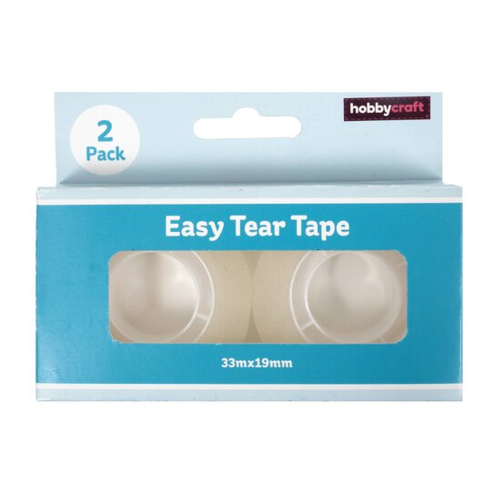 Easy-Tear Tape 19mm x 33m 2 Pack  image number 2