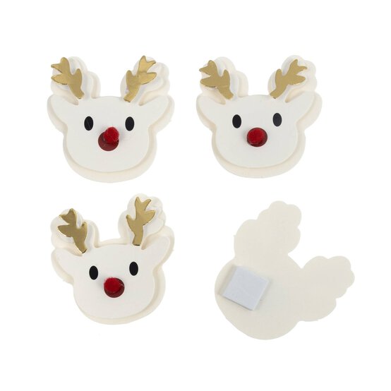 3D Reindeer Card Toppers 4 Pack  image number 3