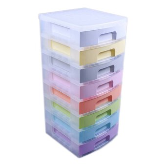 Really Useful Pastel Storage Tower 8 Drawers