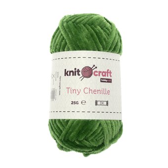 Knitcraft Basil Green Tiny Chenille DK Yarn 25g