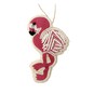 Hanging Beaded Flamingo Decoration 11cm image number 2
