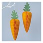 Honeycomb Carrot Decorations 2 Pack image number 1