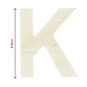 Small Wooden Letter K 6.5cm image number 4