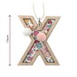 Hanging Wooden Letter X 7.5cm image number 3