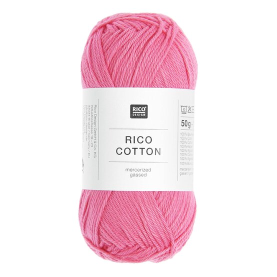 Rico Essentials Fuchsia Cotton 4ply 50g image number 1